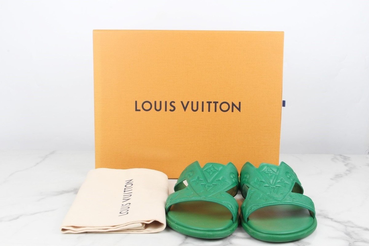 Louis Vuitton Oasis Mule Slippers Green 9 (280) 134749099 | eBay