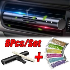 Auto Lufterfrischer Duftspender Clip universal Set mit 7 Duftsticks Duftöl DE