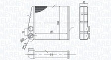 Wärmetauscher Innenraumheizung MAGNETI MARELLI 350218440000 für RENAULT CLIO 3 2