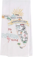 Kay Dee Designs ST Thing Florida EMB F/S Dish Towel, 17.5 x 28, Various
