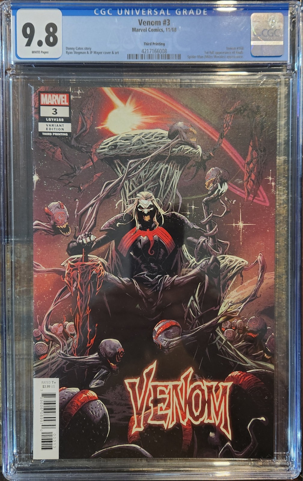 洋書 Venom #3 3rd Printing CGC 9.8 Venom #3 (3rd Printing) Value - GoCollect