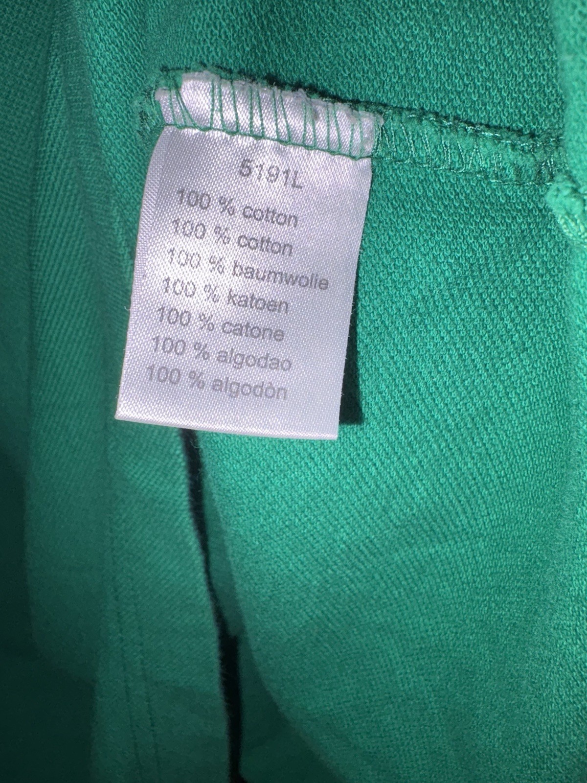 Vintage Lacoste Polo Shirt Men's Size 7 2XL Green 100% Cotton - Short Sleeve thumbnail 6