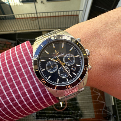 Men's Watch Lucien Rochat New Chrono Steel 43Mm Quartz Ref: 83947166