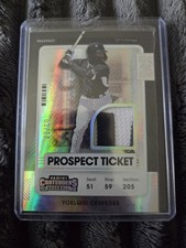 2021 Panini Contenders - Prospect Ticket Jersey Yoelqui Cespedes /10 #PTJ-YC