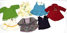Vintage Doll Clothes Lot Dress Coat