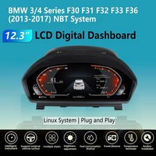 F�r BMW 3/4er F30 F31 F34 F32 F33 F36 2013-2017 Digital Dashboard Tacho CarPlay