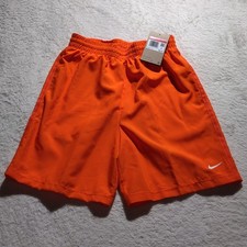 Nike Kids Dri-FIT Multi Woven Shorts Safety Orange/White Kids Size L DX5382-819