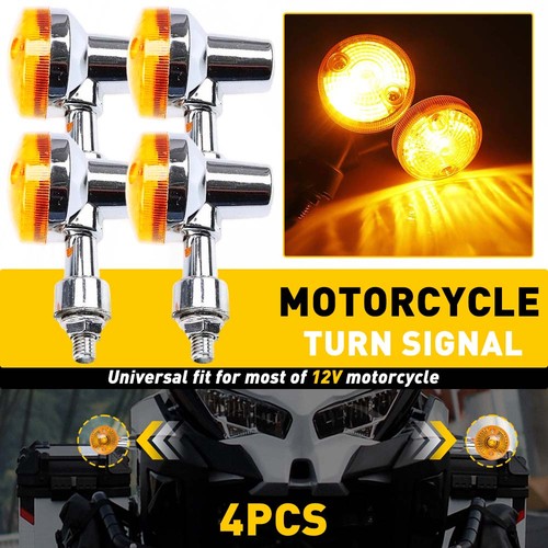 Amber Motorcycle Turn Signal Indicator Light Blinker for Yamaha Suzuki Hond D - Picture 16 of 27