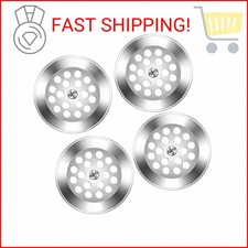 4PCS PP826-64 Bathtub Dome Grid Strainer, Bathtub Drain Strainer with Screw, Dra