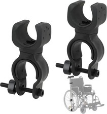 Giantree 2Pcs Black Cane Holder for the Walker, Stick Universal Crutches Stick B