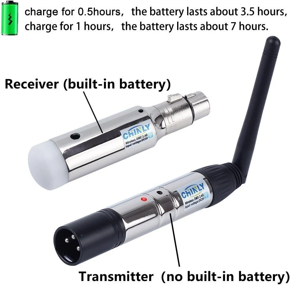 6pcs 2.4G Wireless Receiver with Built-in Battery - Image 4 of 4