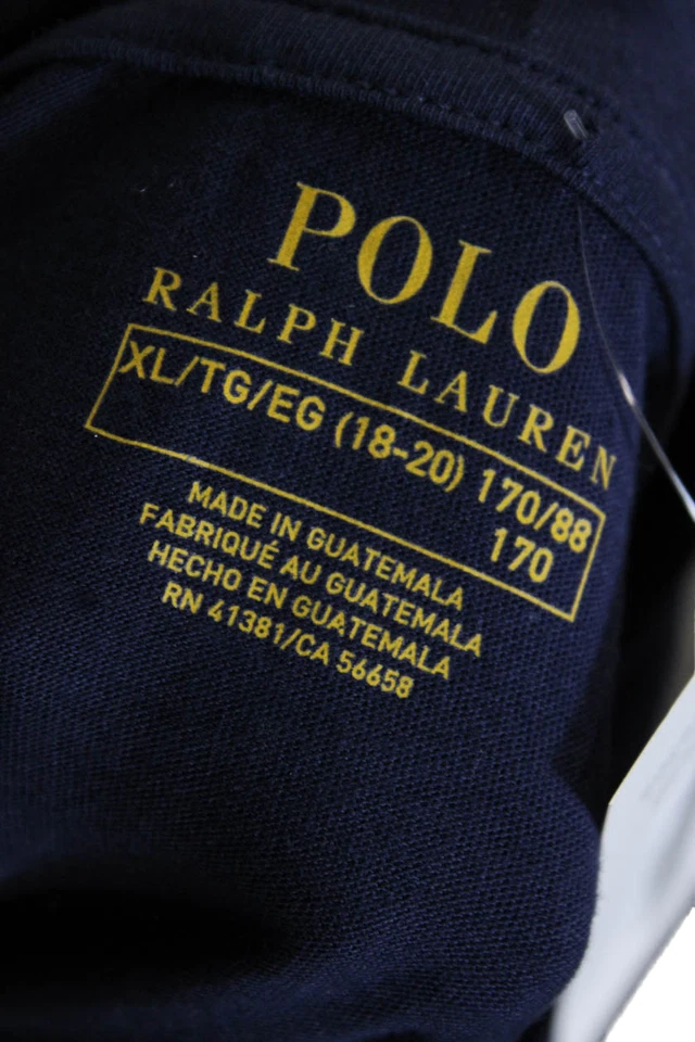 Polo Ralph Lauren Mens Pullover Hoodie Dark Blue Cotton Blend Graphic Size XL - Image 4 of 4