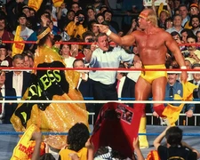 Hulk Hogan Vs Macho Man Randy Savage Vintage Wwf Wwe Wrestling 8x10 PHOTO PRINT