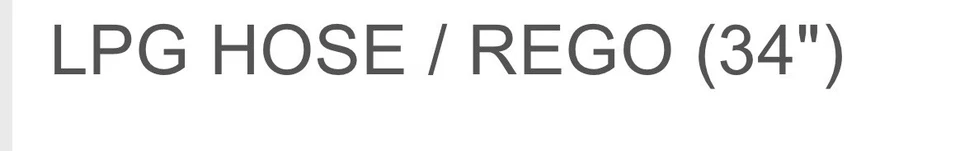 Hose 34" Gas Propane Forklift LPG Tank Cylinder with Rego Connector - Image 2 of 3