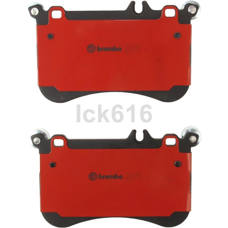 Conjunto de pastilhas de freio Brembo dianteiro traseiro 2X para 2017-2018 Mercedes-Benz SLC43 AMG - Imagem 3 de 4