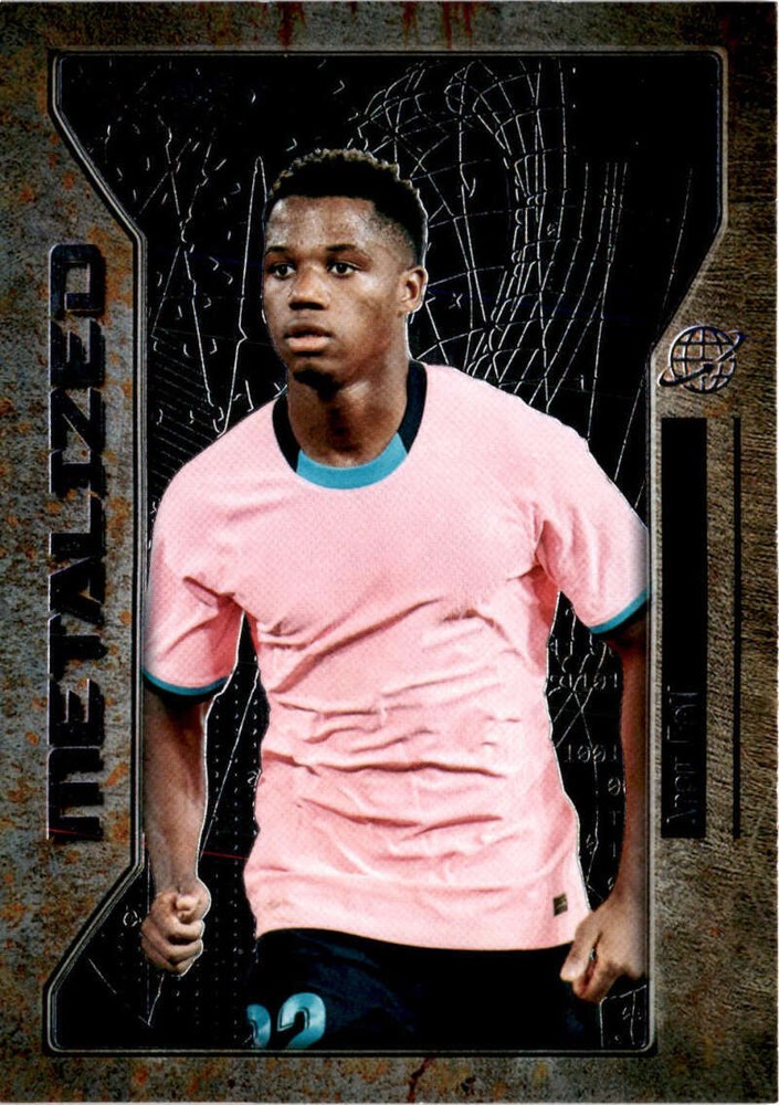 2021 Skybox Metal Universe Champions #103 Ansu Fati  RC Rookie Metalized