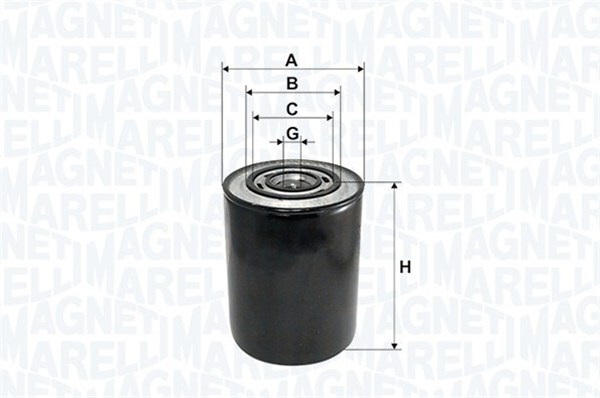 MAGNETI MARELLI 153071760101 Oil Filter for ,ALFA ROMEO,CITROËN,FIAT,IVECO,LANCI
