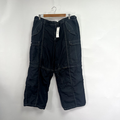 Urban Outfitters iets Frans Nylon Zip-Off Cargohose. Grau. Klein. UVP 72£