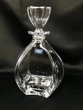 Decanter Whiskey Vodka Cognac Water Carafe Bohemia Crystal Glass 22oz / 650ml 