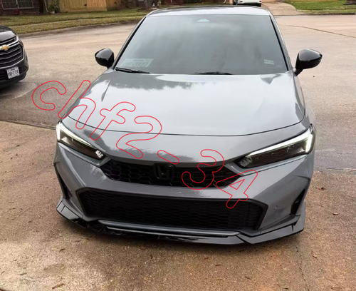 fits For Honda Civic 11.5tH Glossy black Front Bumper Lip 2025-2026 - Bild 4 von 6