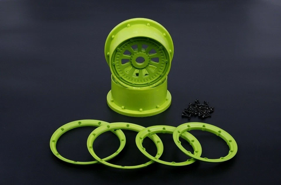 Nylon Radnabe & Beadlocks Felgen Kit für 1/5 Losi 5ive-t RV lt SLT Baja 4wb - Bild 3 von 3