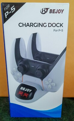 BEJOY CHARGING DOCK For PS5 CONTROLLER Type C (holds 2 controllers) Fast Charge