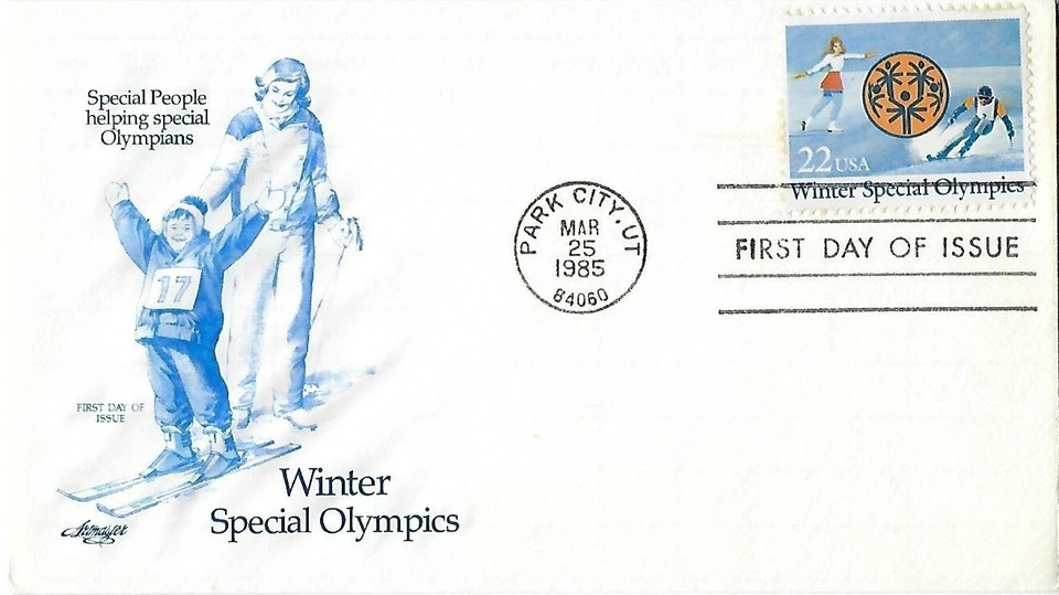 6 '85 FDCs Special Olympics, Love B4,  Rural Electrification SC#2142,2143,2144 - Image 3 of 4