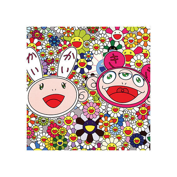 17x17 Print - Kaikai and Kiki Lots of Fun Superflat Pop Art Poster