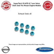 SuperTech 7mm Valve Stem Exhaust Seals - Set of 8 For Nissan Engines #VS-N7E-8