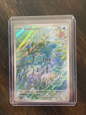 clauncher full art pokemon card Pokemon-Clauncher-205/198 - Scarlet&Violet - llustrator Rare- Holo Full  Art-NM/M