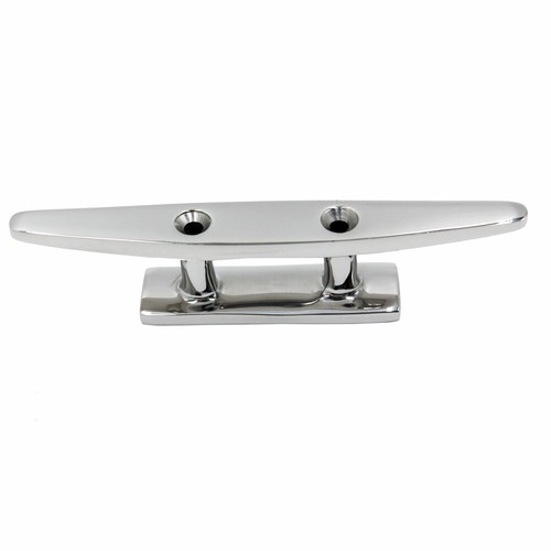 2X 4"Boat Cleat Flat Top Low Silhouette 316 Stainless Steel Marine Boat Hardware - Picture 7 of 12