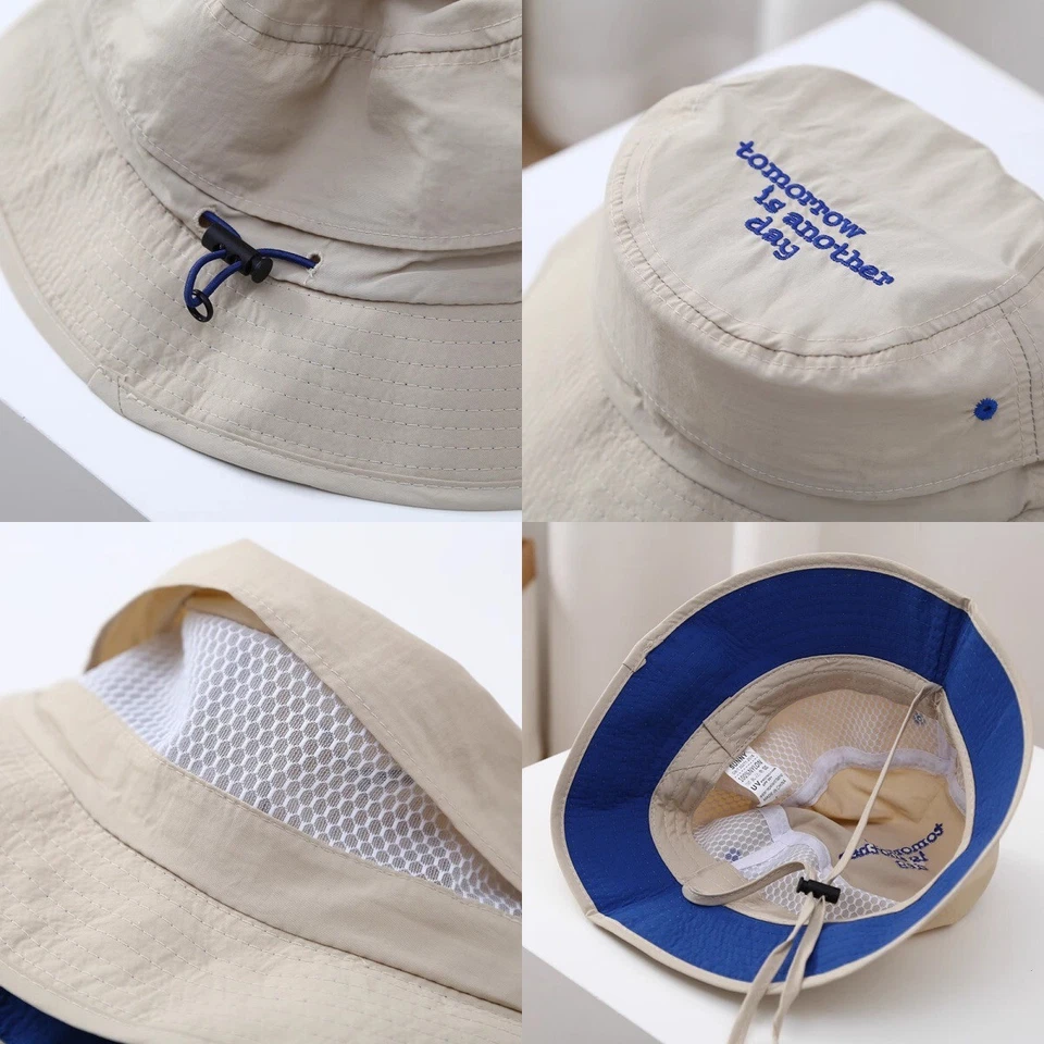 Sombrero de sol para bebés para niños Sombreros de sol UPF 50+ Sombreros de sol transpirables con cubo para niños Foto 2 de 4