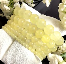 Yellow Jade Stretchy Bracelet Healing Gemstone 4mm 6mm 8mm10mm12mm