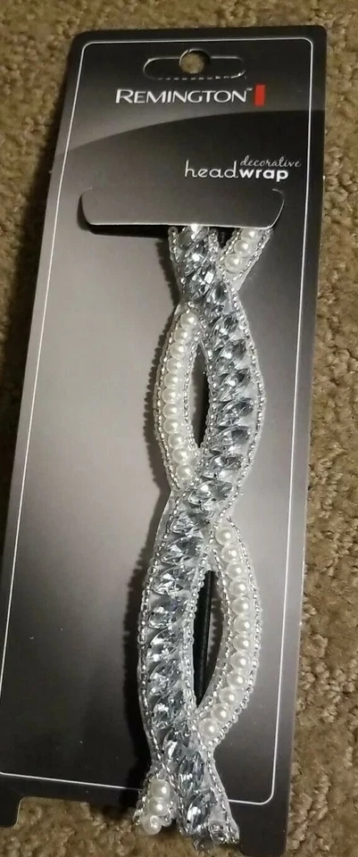 Новый Remington голова надежном жемчуг и кристалл бисером обруч для волос свадебный выпускной официальный - Изображение 3 из 4