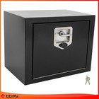 18"x12"x14" Storage Tool Box W/ 2x Chain+1x Lock for Truck Garage home