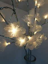 Heitmann Deko LED Zweig Beleuchtung  Plastik Blumen warm- weiß 