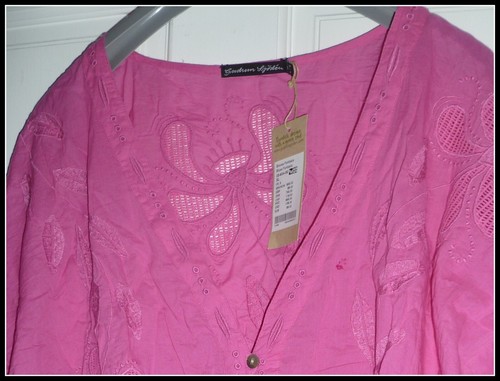 GUDRUN SJODEN PINK TOP - XL - NEW WITH TAGS - UNWORN - £89