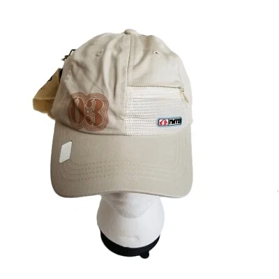 IMTD Cotton Utility Hat Cream Eagle Logo Pocket Cap Adjustable New - Image 1 of 4