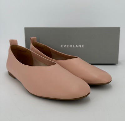 Everlane Italian Leather Day Glove Flats Pale Pink/Ballerina 7 Women's Career
