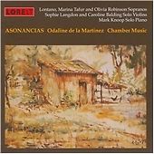 Ondaline De La Martinez Asonancias - Chamber Music CD New 781064013020