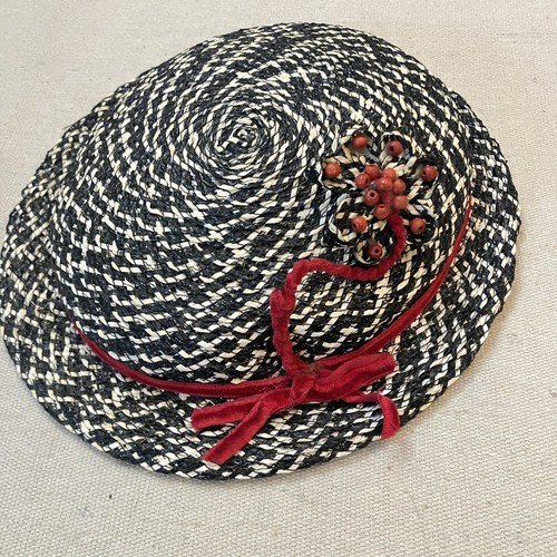Vintage 40s 50s Valerie Modes Hat Rockabilly Carshow Costume Department Flower - Picture 3 of 10