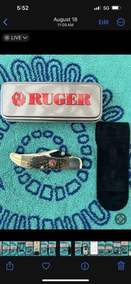 Case Ruger Mid Folding Hunter (61265 LC SS) BN ST Knife