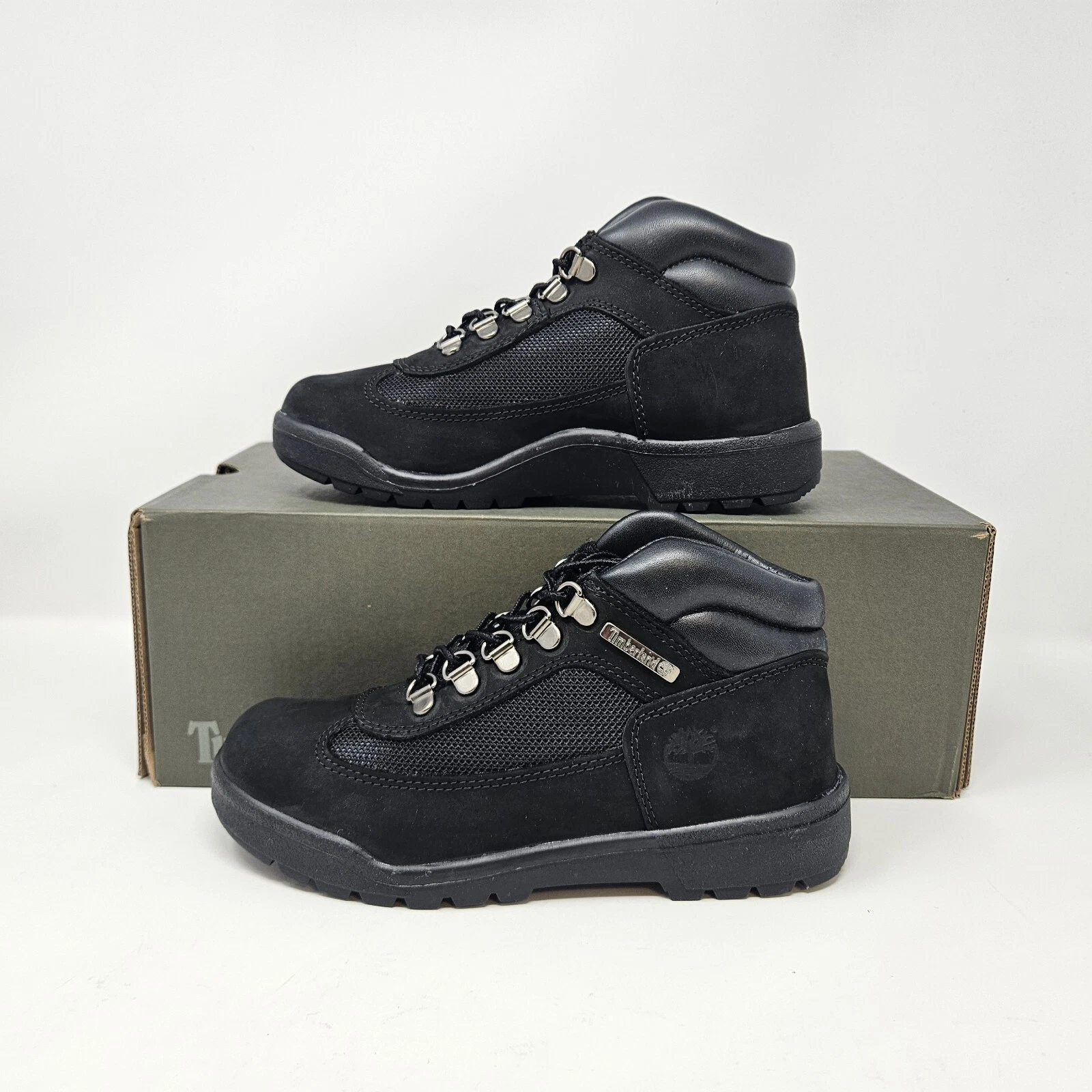 Stivali da bambino Junior Timberland Field Boot F L 'Nero' TB0A1ACD 001 taglia 5