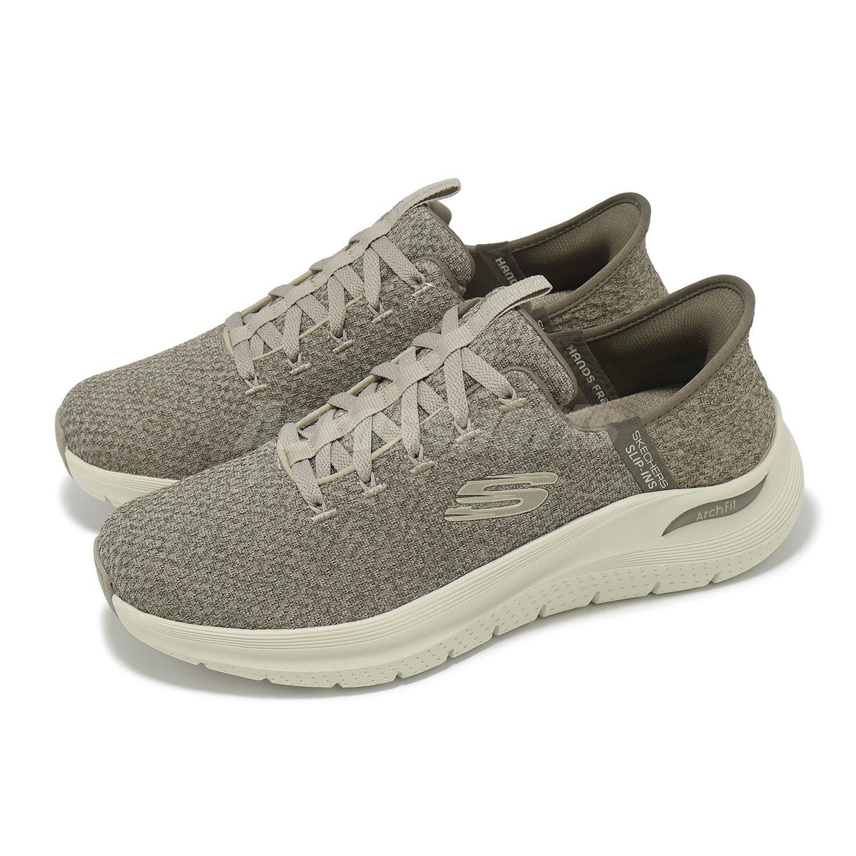Skechers Arch Fit 2.0-Look Ahead Slip-Ins Taupe Men Casual