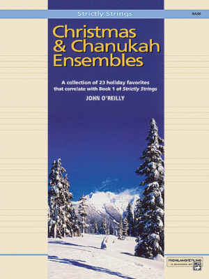 STRICTLY STRINGS ''CHRISTMAS & CHANUKAH ENSEMBLES'' BASS MUSIC BOOK-NEW ON SALE!!