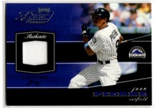 2002 Playoff Piece of the Game Baseball Juan Pierre JERSEY ROCKIES