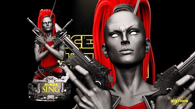 AURRA SING Bust Star Wars Clone Wars Bounty Hunter Resin Model Kit