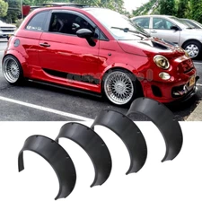 4PCS Car Fender Flares Fits for Fiat 500 Wheel Arches Extended Wide Body Kit