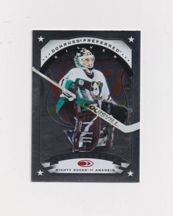 1997-98 Donruss Preferred SILVER # 129 Guy Hebert ANAHEIM DUCKS GOALIE - Image 3 of 3