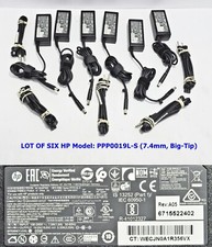 LOT 6 HP Genuine 65W 19.5V AC Adapter Charger PPP019L-S Power Supply - Big Tip